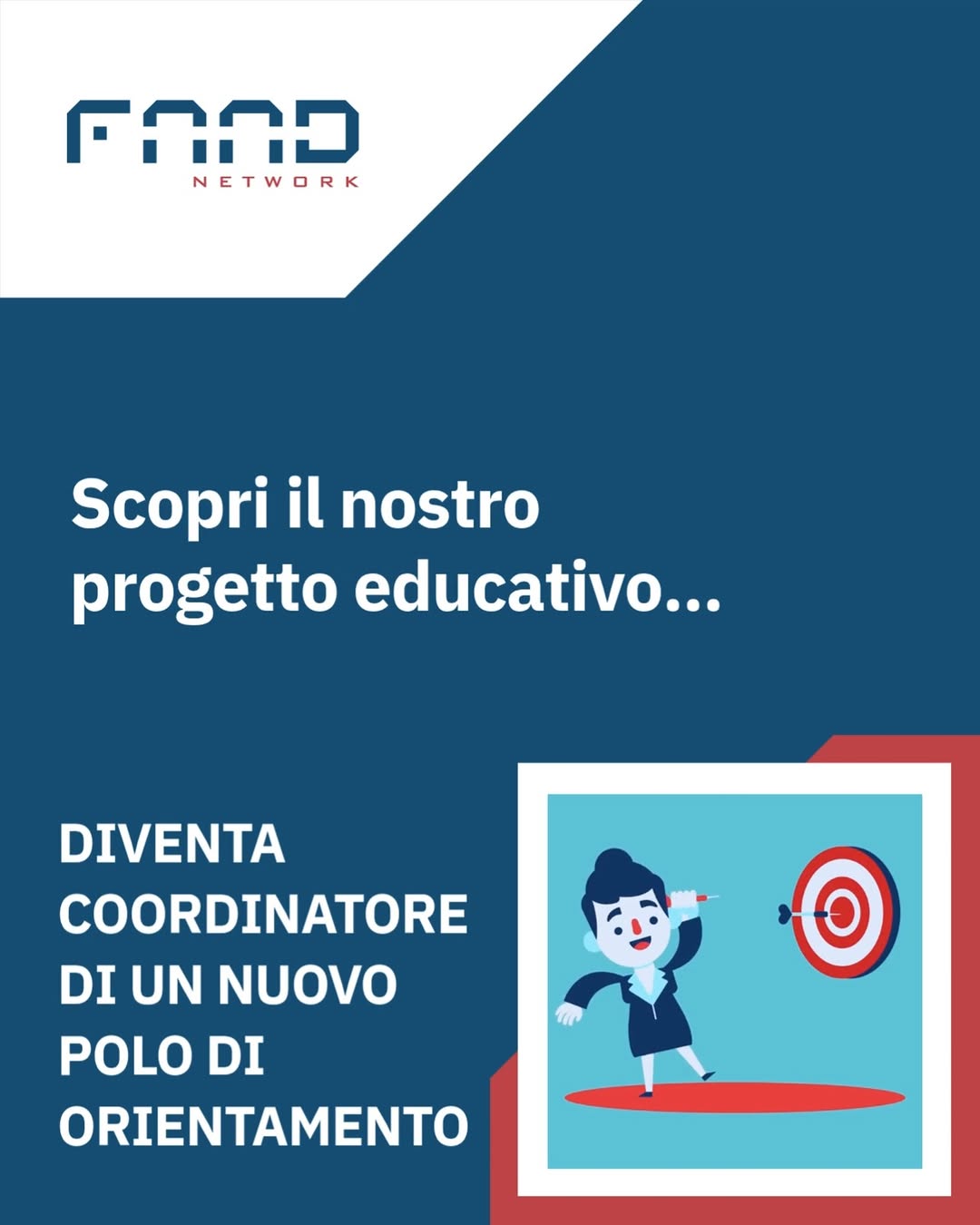 Post Instagram FAAD Group sul progetto educativo e sui nuovi Poli di Orientamento