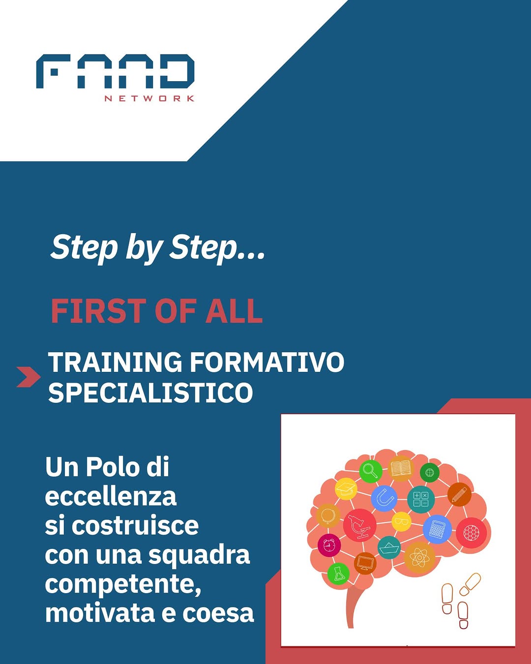 Post Instagram FAAD Group Step by Step sul training formativo specialistico